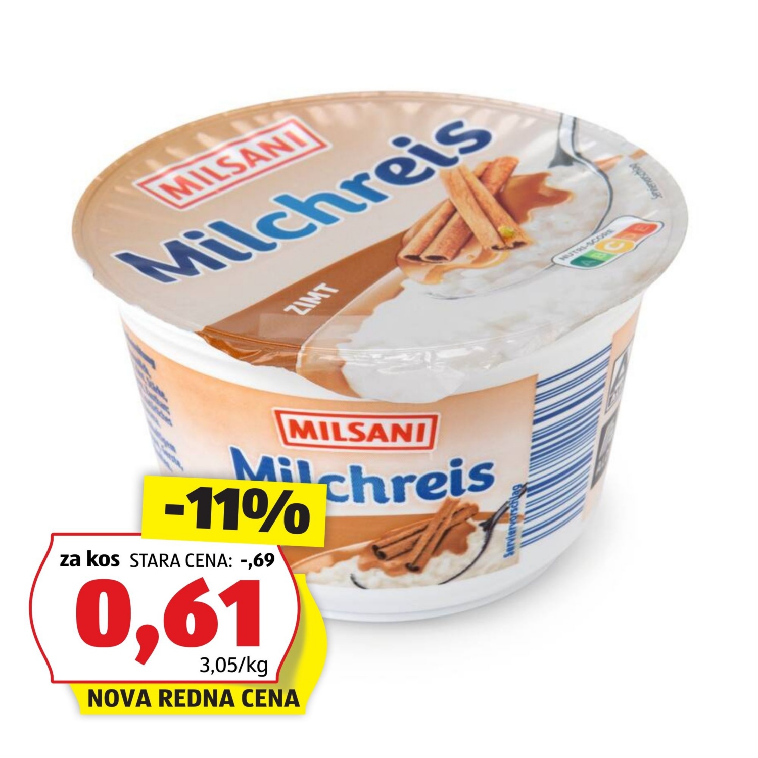 MILSANI Mlečni riž, cimet