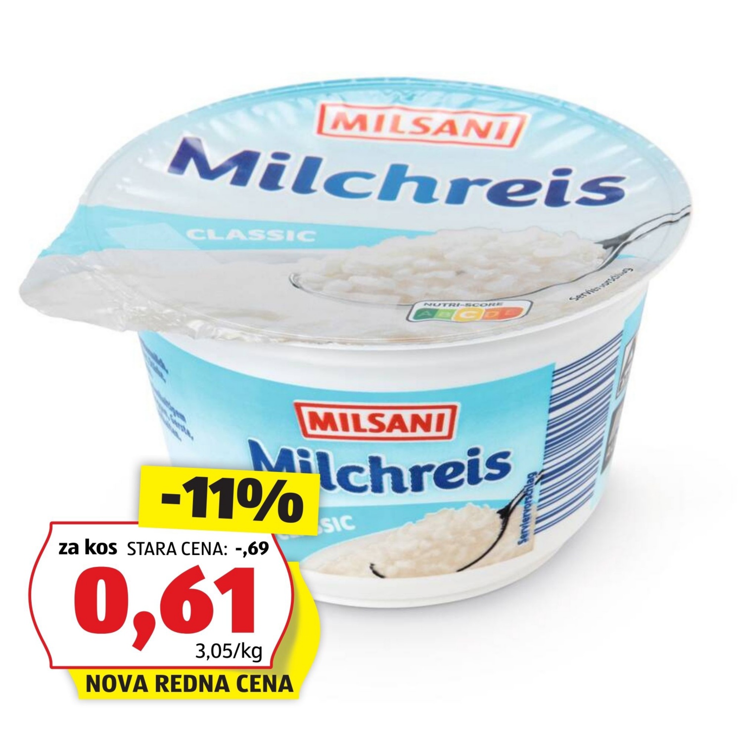 MILSANI Mlečni riž, klasik