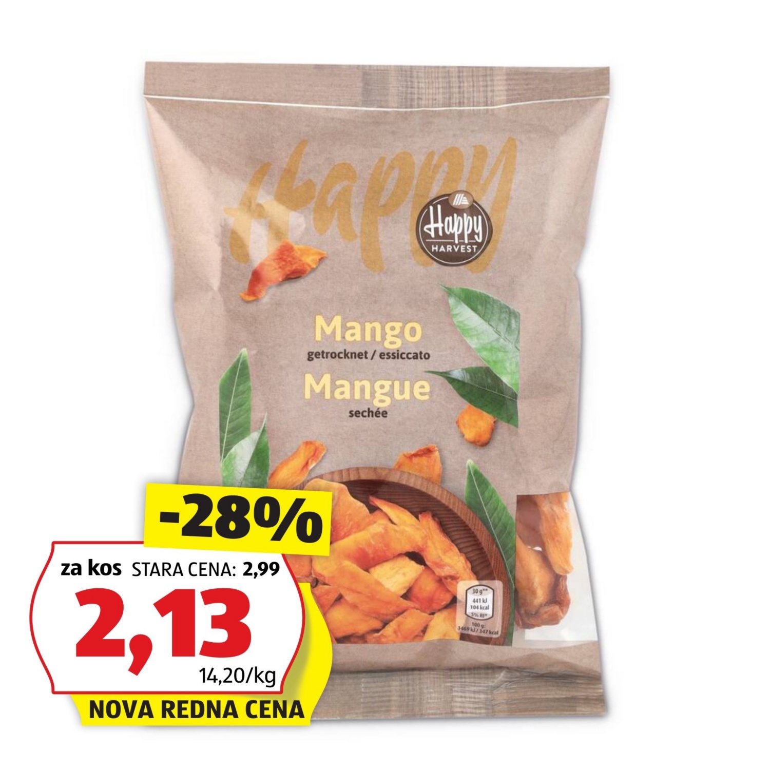 HAPPY HARVEST Sušen mango