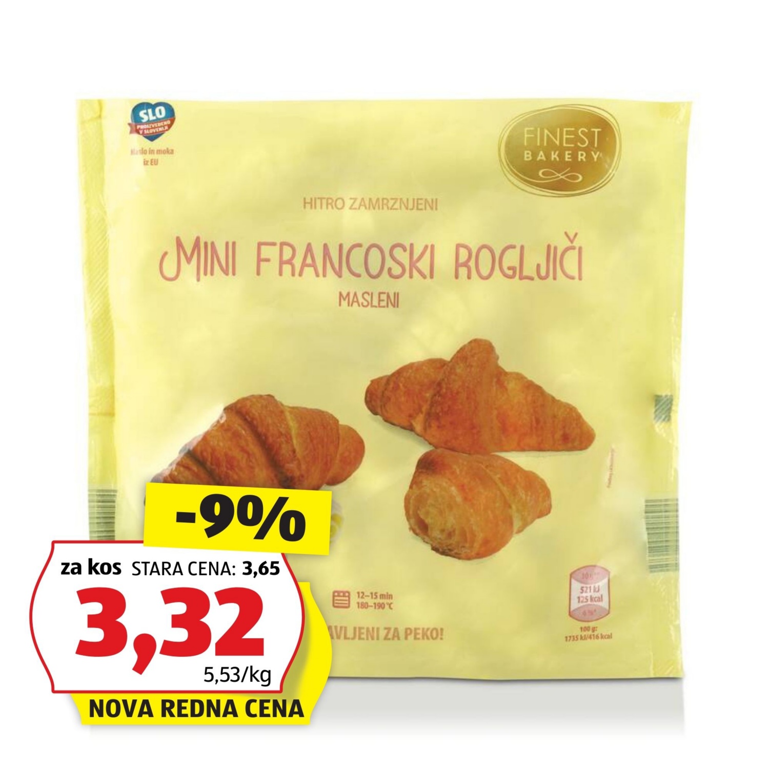 FINEST BAKERY Mini masleni rogljički