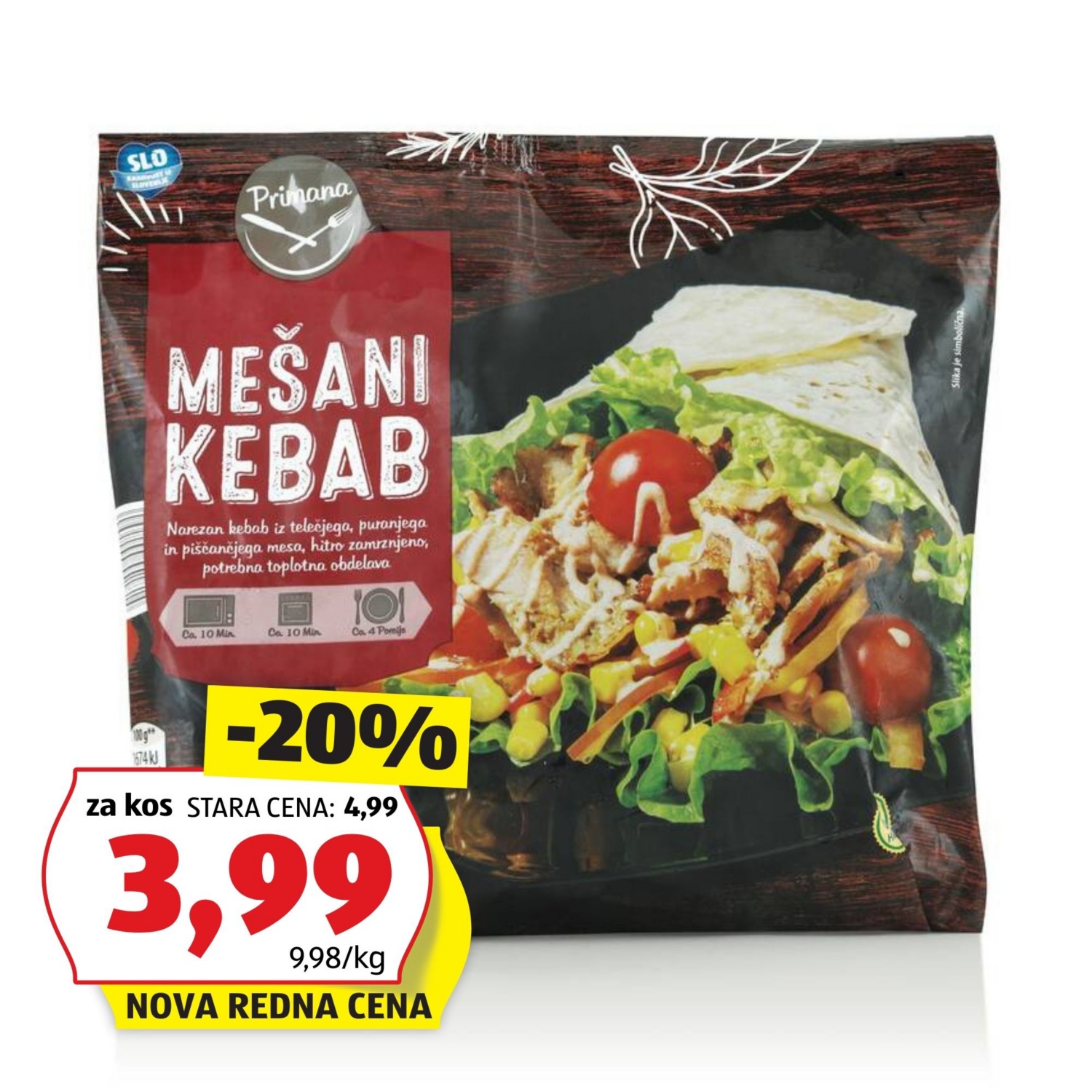 PRIMANA Kebab, mešani