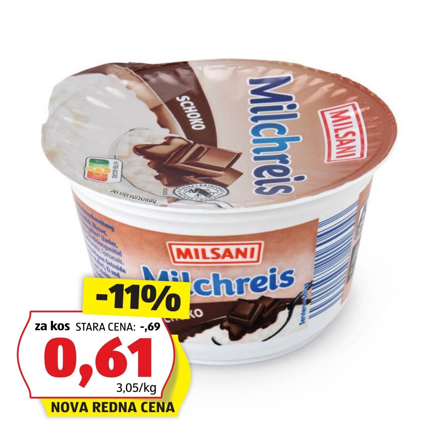 MILSANI Mlečni riž, čokolada