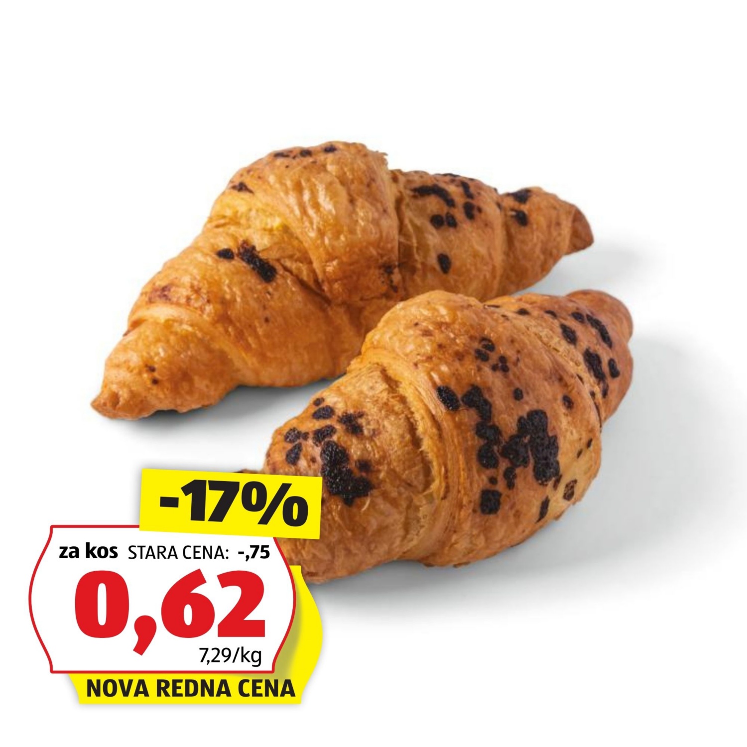 OKUS TRADICIJE Francoski rogljiček s čokoladno-vanilijevim nadevom