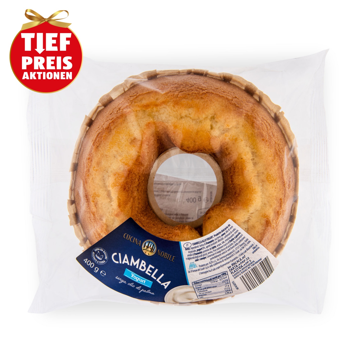 CUCINA NOBILE Ciambella, allo yogurt