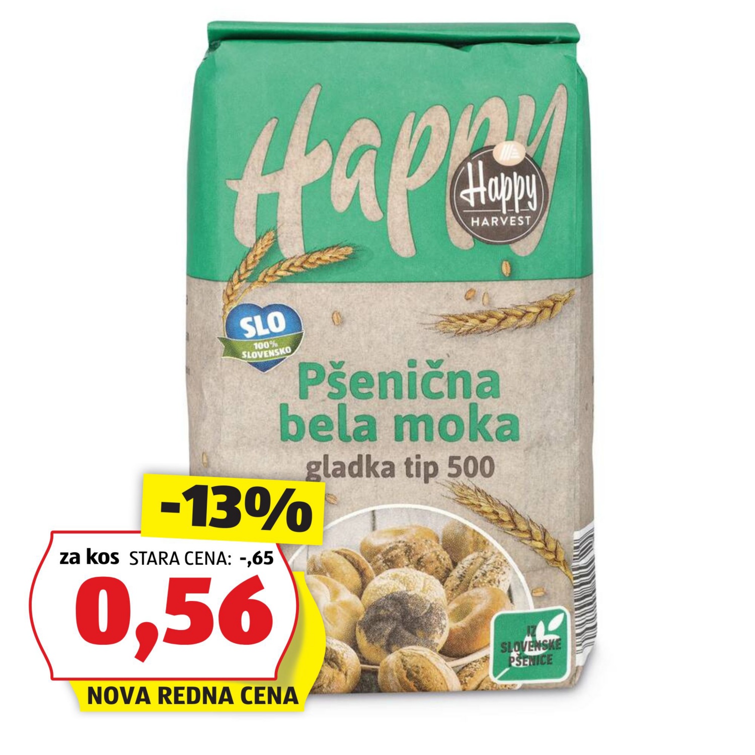 HAPPY HARVEST Gladka pšenična moka