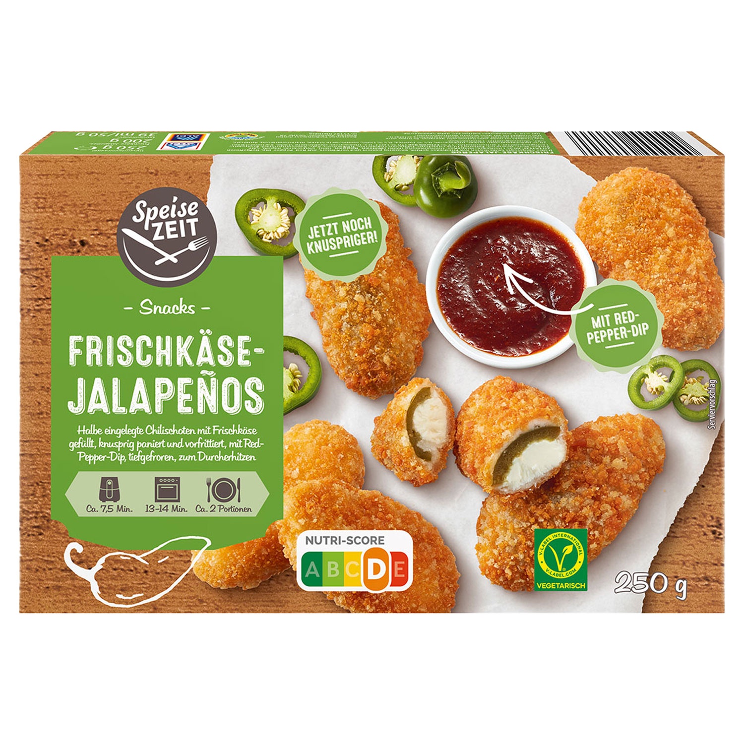 Snacks Classic 250 g, Frischkäse-Jalapenos