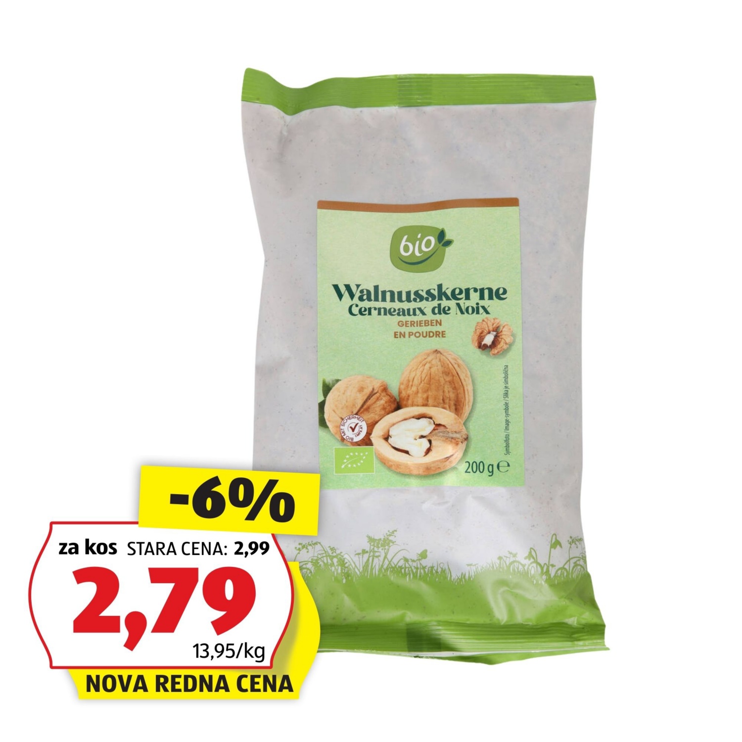 BIO Bio mleti oreščki, oreh