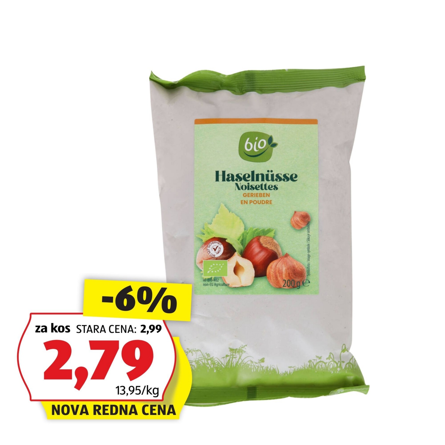 BIO Bio mleti oreščki, lešnik