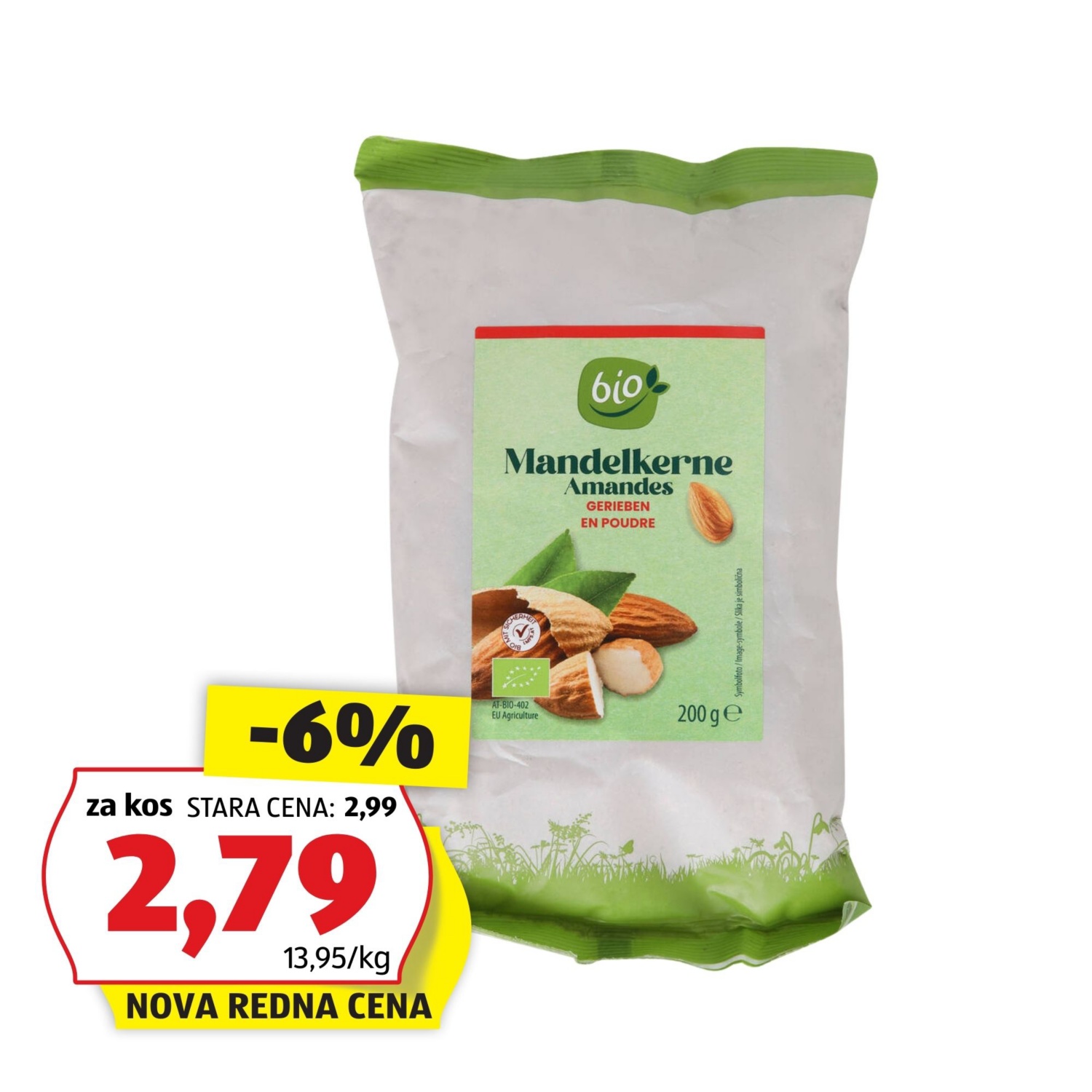 BIO Bio mleti oreščki, mandelj