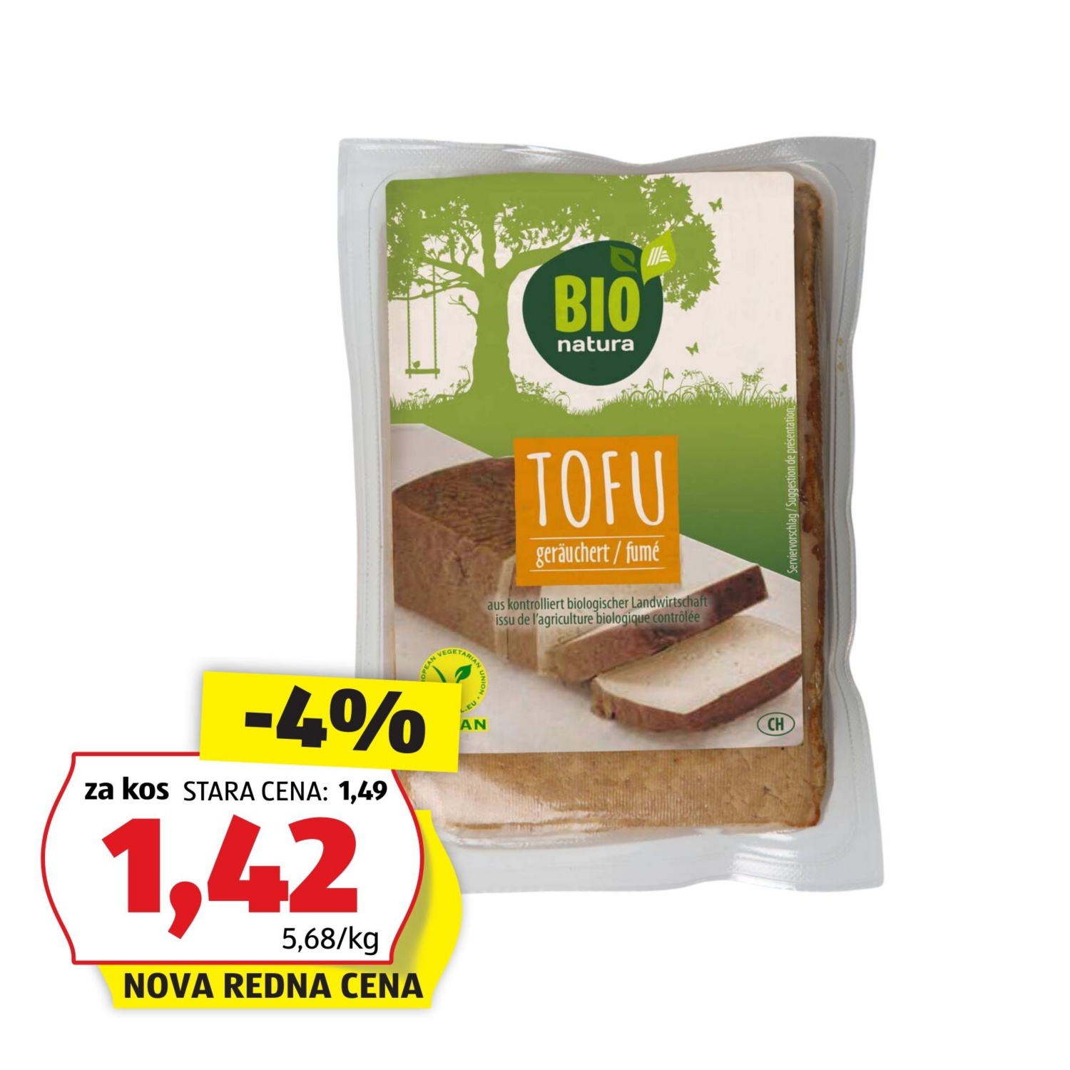 BIO Bio tofu, prekajeni