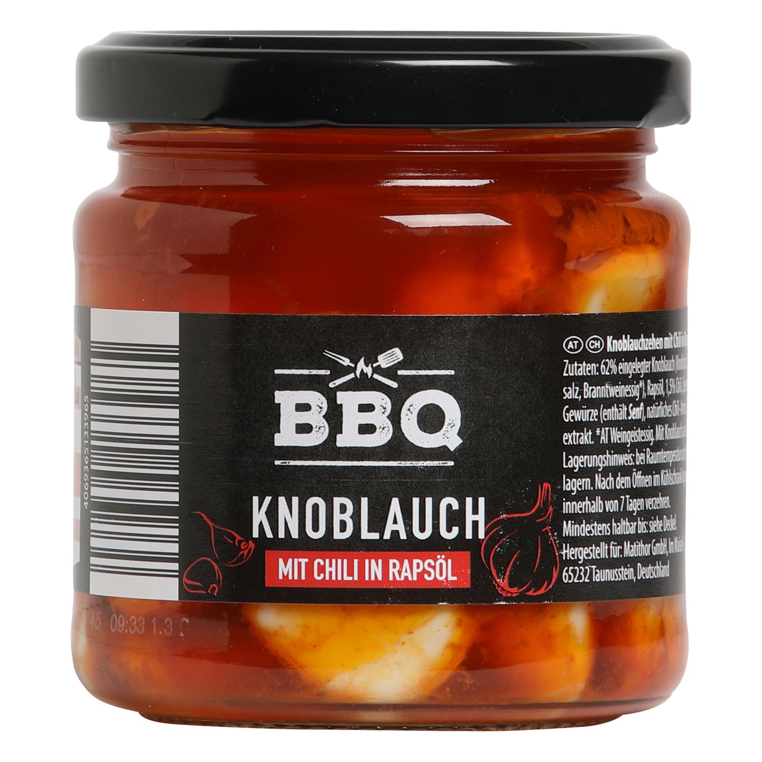 BBQ Spicchi d'aglio, olio al peperoncino