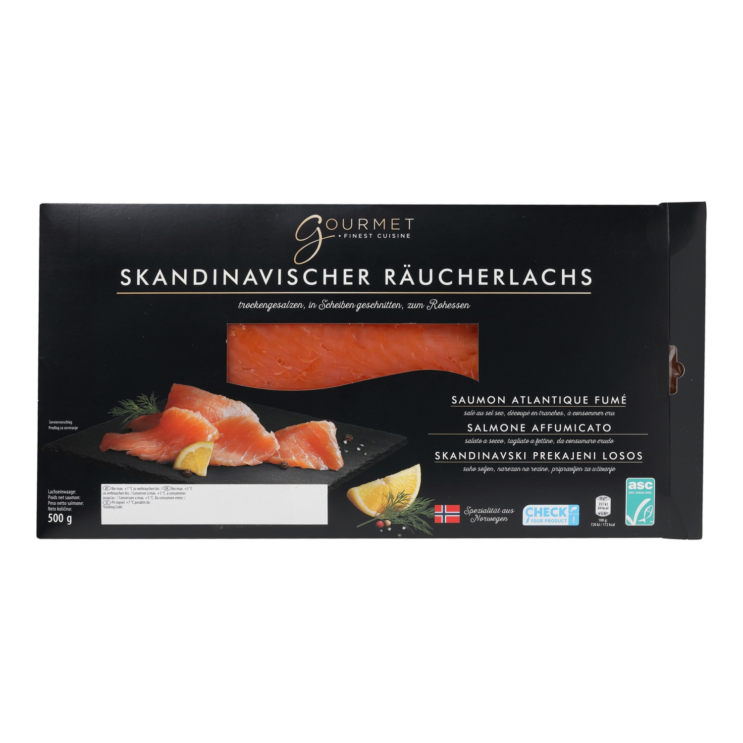 GOURMET Saumon fumé à la scandinave