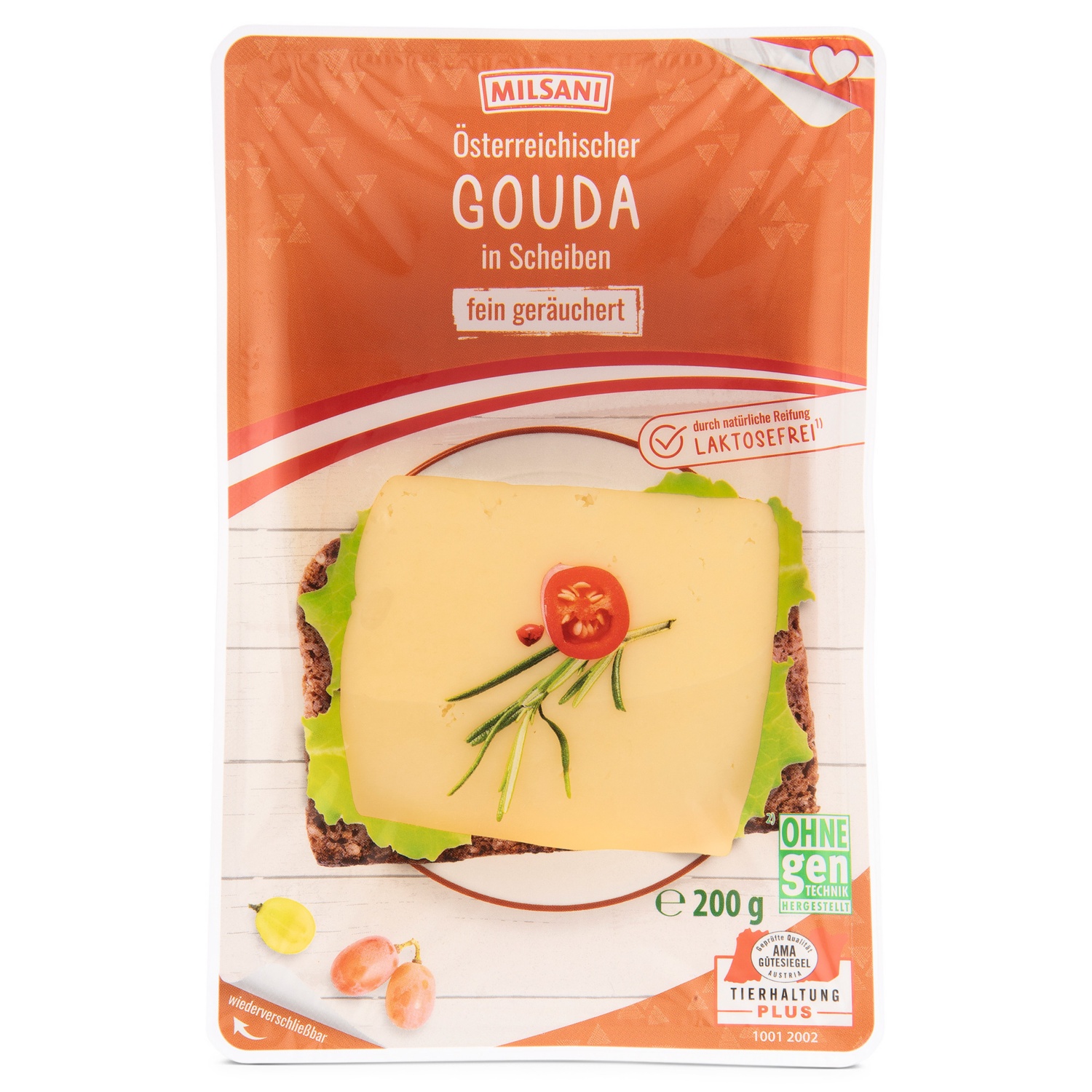 MILSANI Gouda Scheiben, Geräuchert