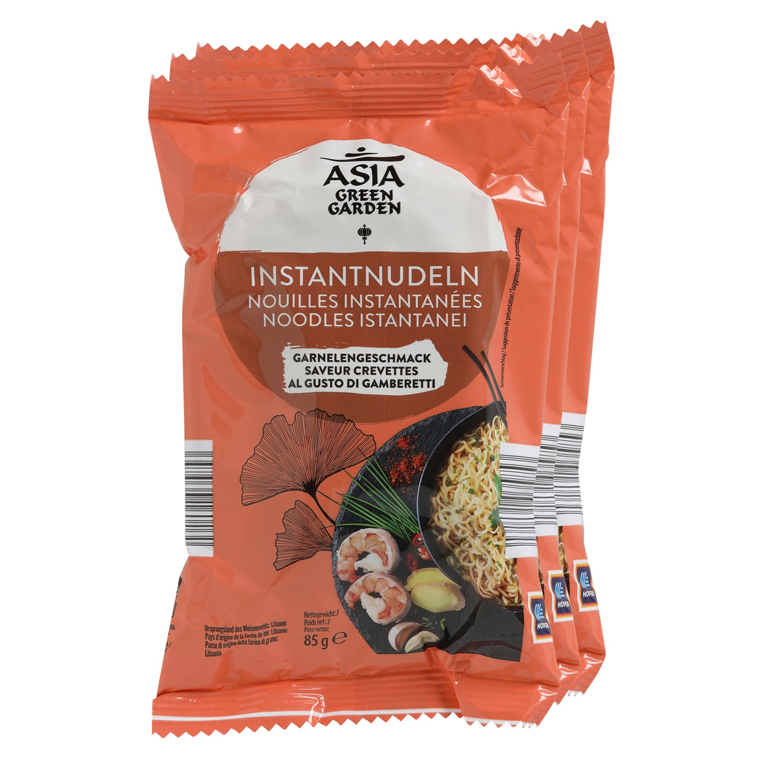 ASIA GREEN GARDEN Instant Nudeln, Garnelen