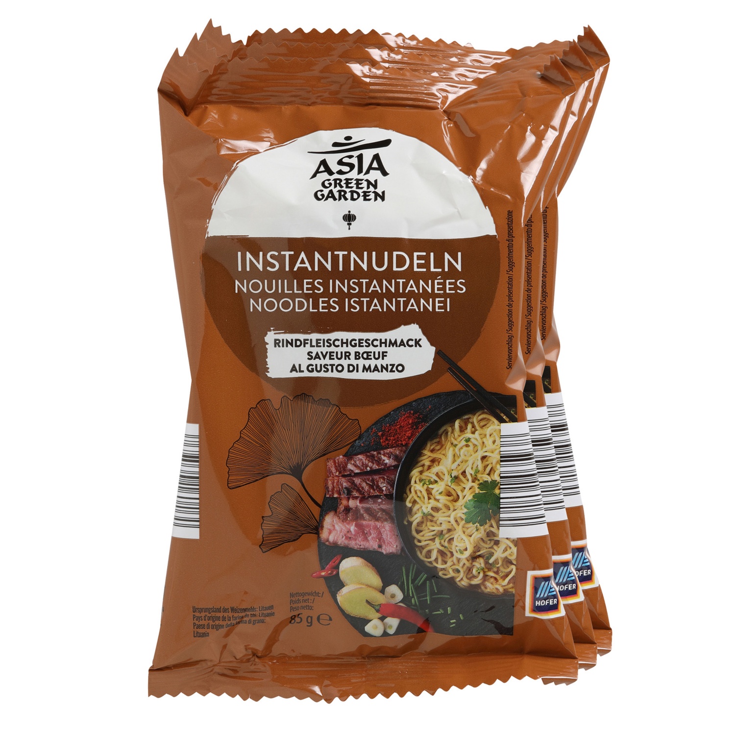 ASIA GREEN GARDEN Instant Nudeln, Rind