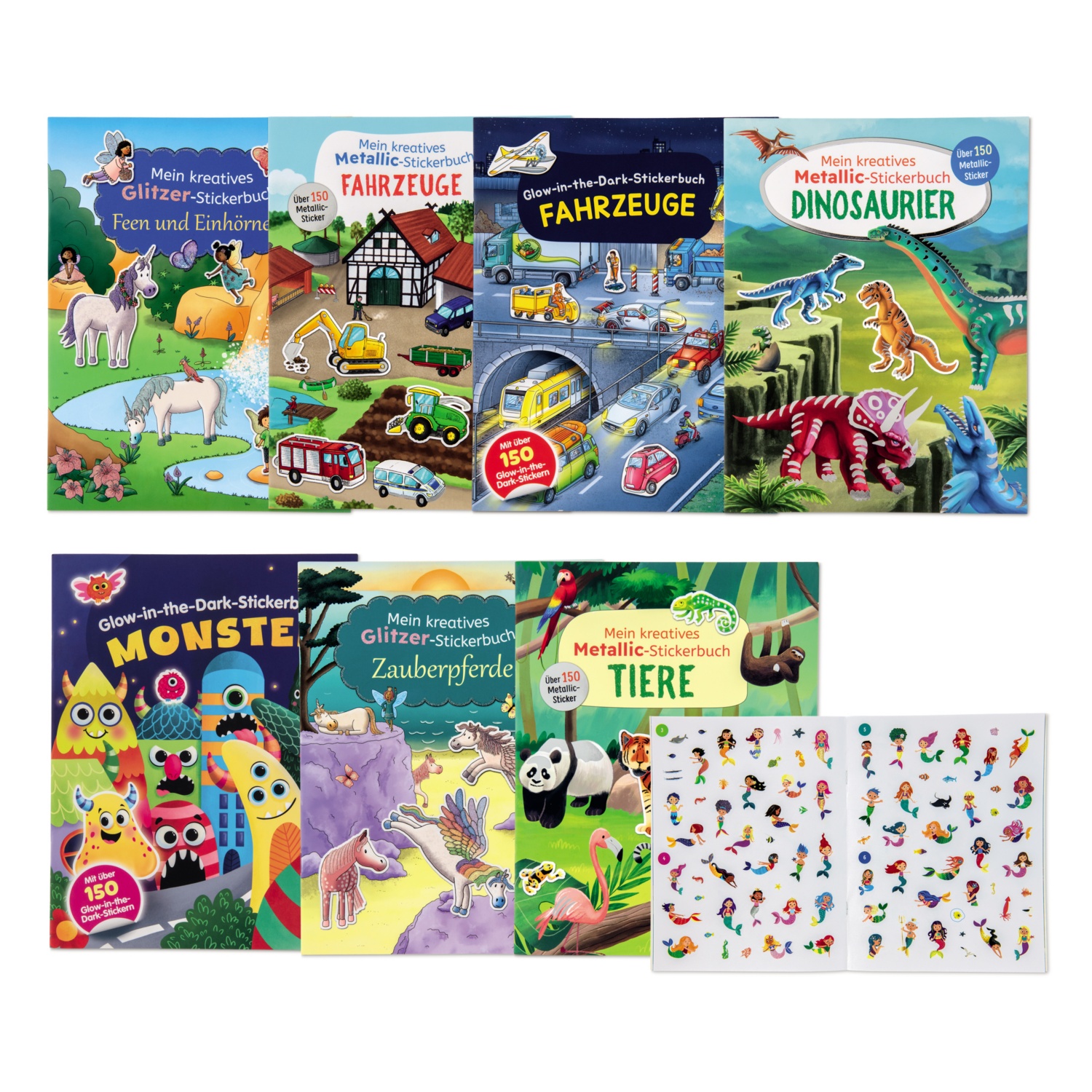 Glitzer-/Metallic-Stickerbuch