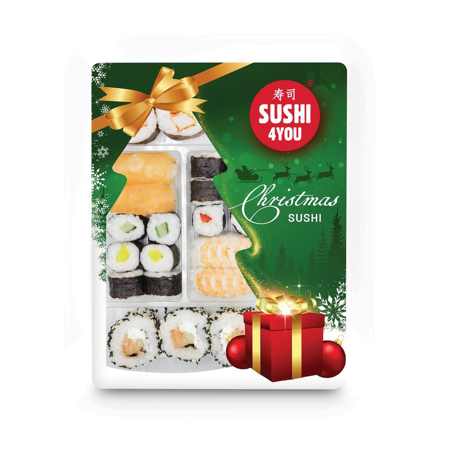 Sushi Christmas Tree