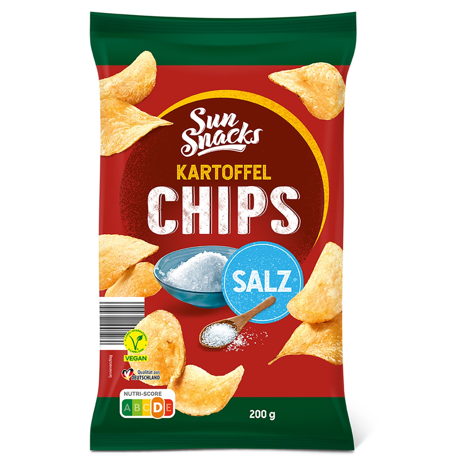 SUNSNACKS Chips Salz 200 g