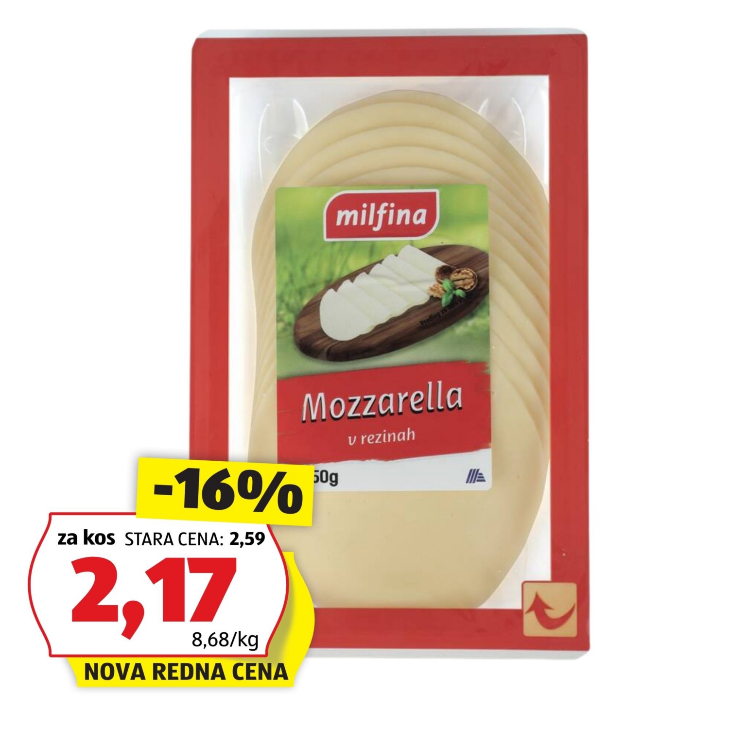 MILFINA Mozzarella v rezinah