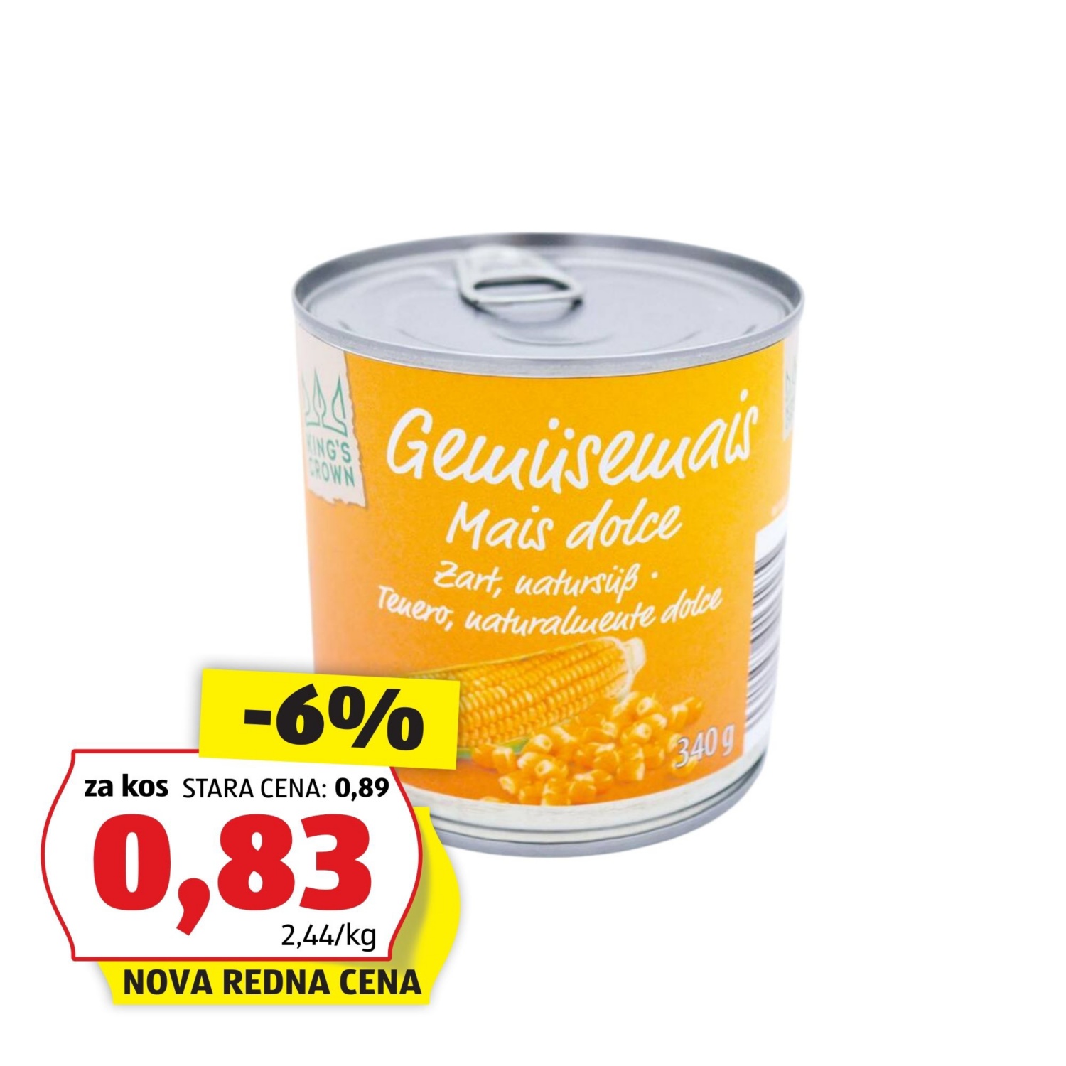 KINGS CROWN Koruza v zrnju