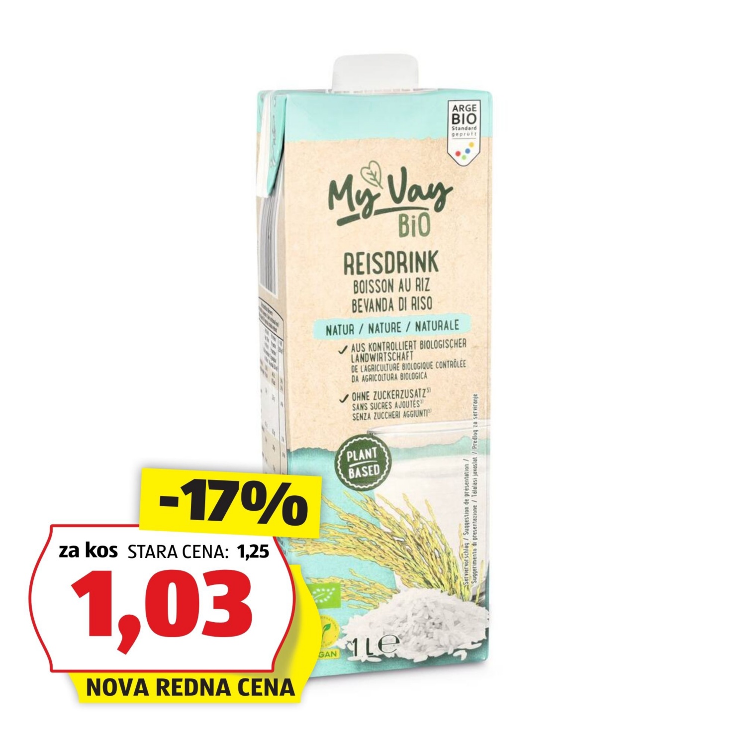 MY Vay Bio rižev napitek