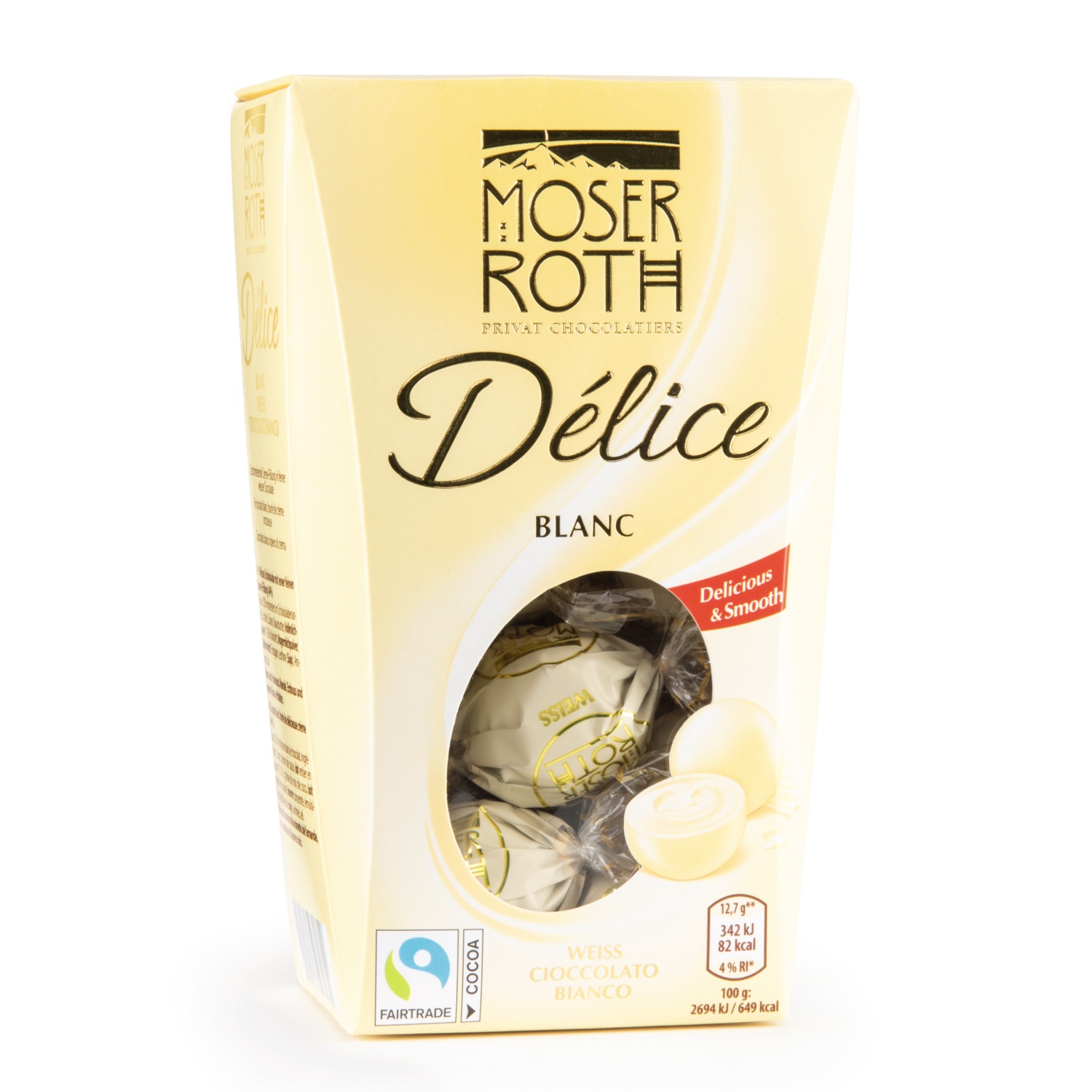 MOSER ROTH Delice Pralinen, Weiße Schokolade