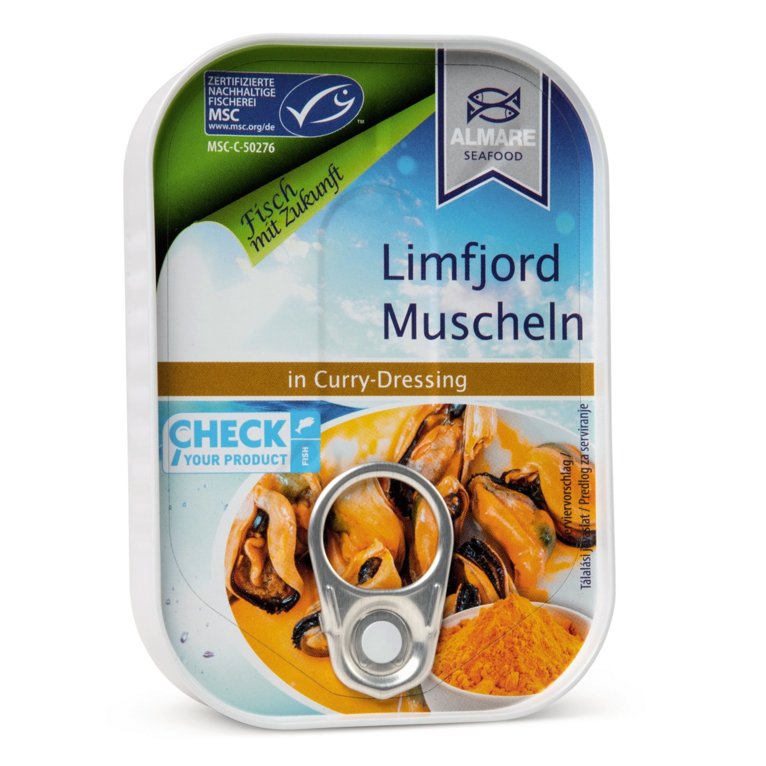 ALMARE SEAFOOD Limfjordmuscheln, Curry-Dressing