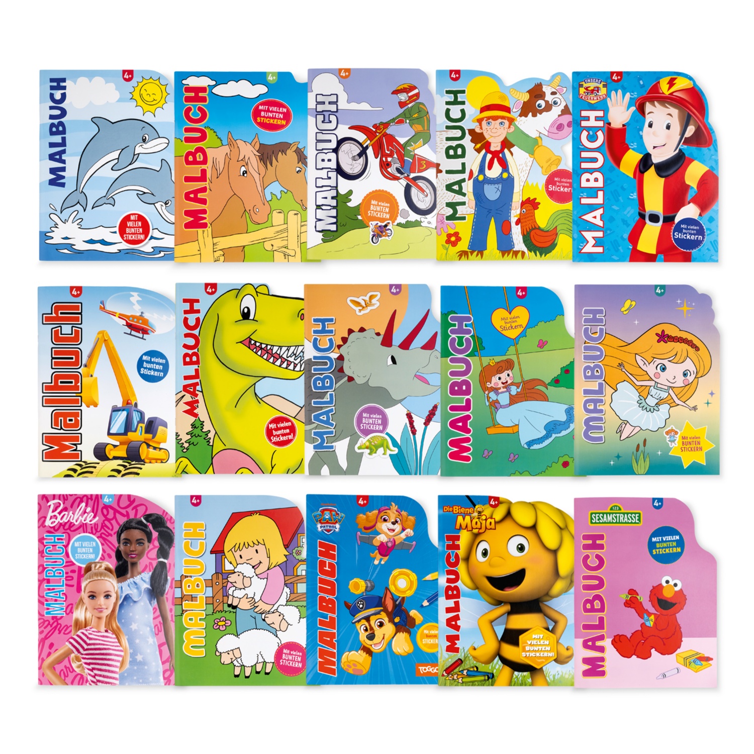 Livre de coloriage et d'autocollants pour enfants