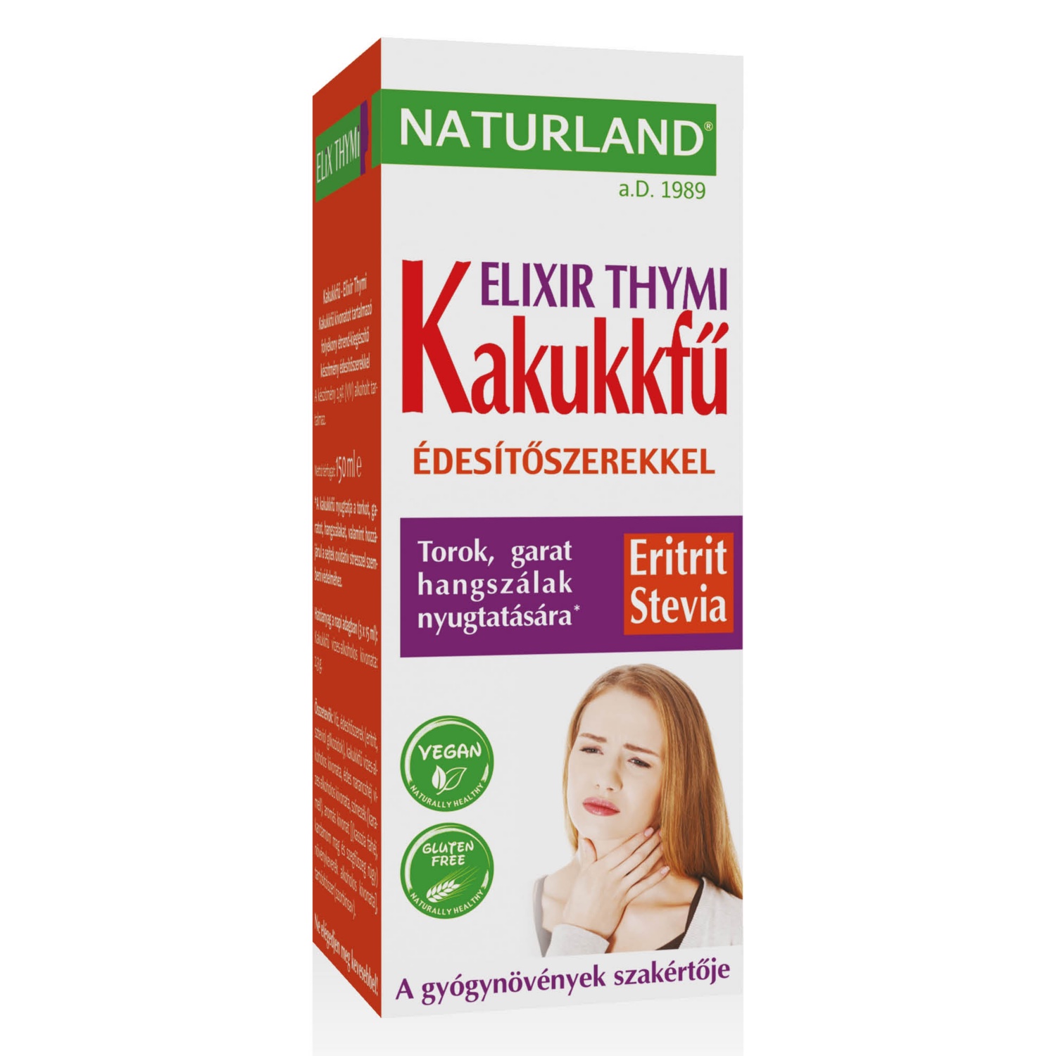 NATURLAND A.D. 1989 Kakukkfű elixir szirup, 150 ml