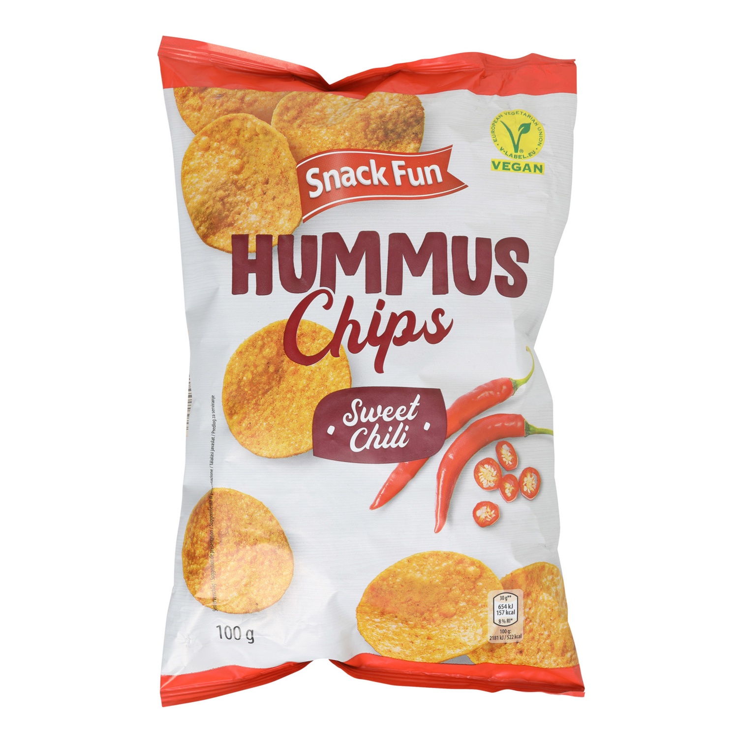 SNACK FUN Hummus Chips, Sweet Chili