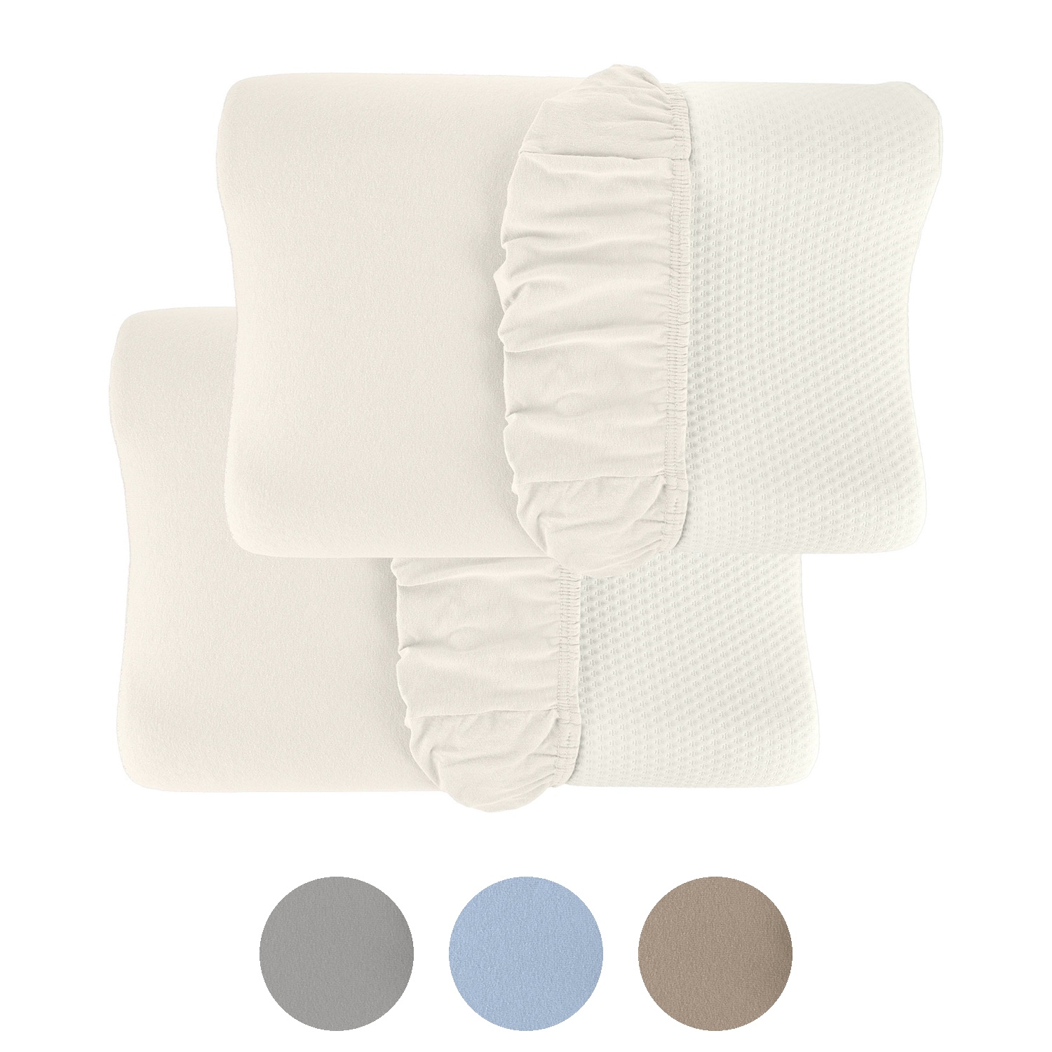 NOVITESSE Bezug für Nackenstützkissen 2er-Set