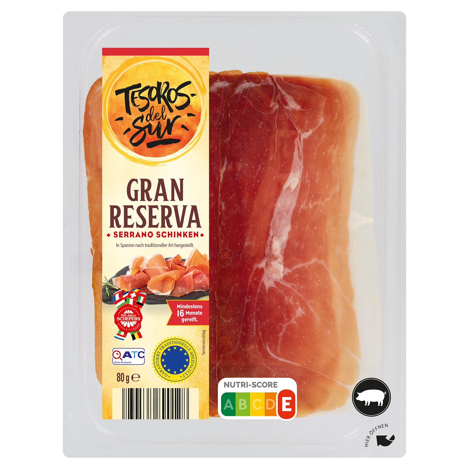 TESOROS DEL SUR Serrano Schinken Spezialitäten 80 g, Gran Reserva