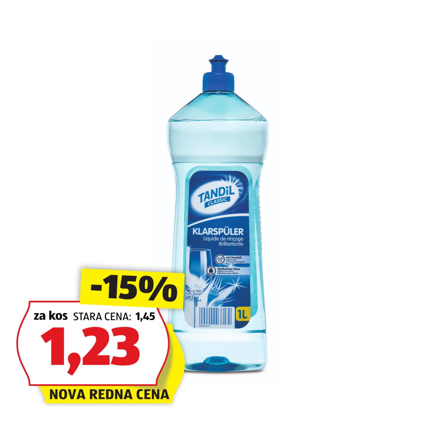 POWER FORCE Sredstvo za izpiranje pomivalnega stroja