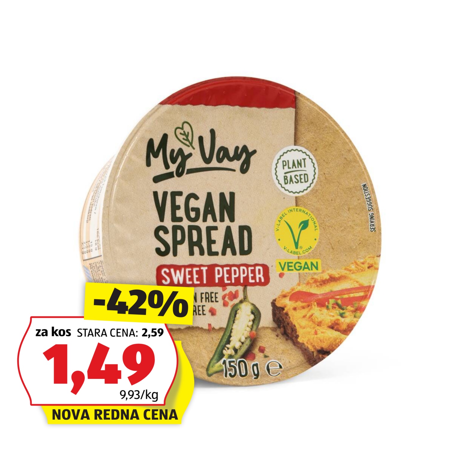 MY Vay Veganski namaz, s papriko