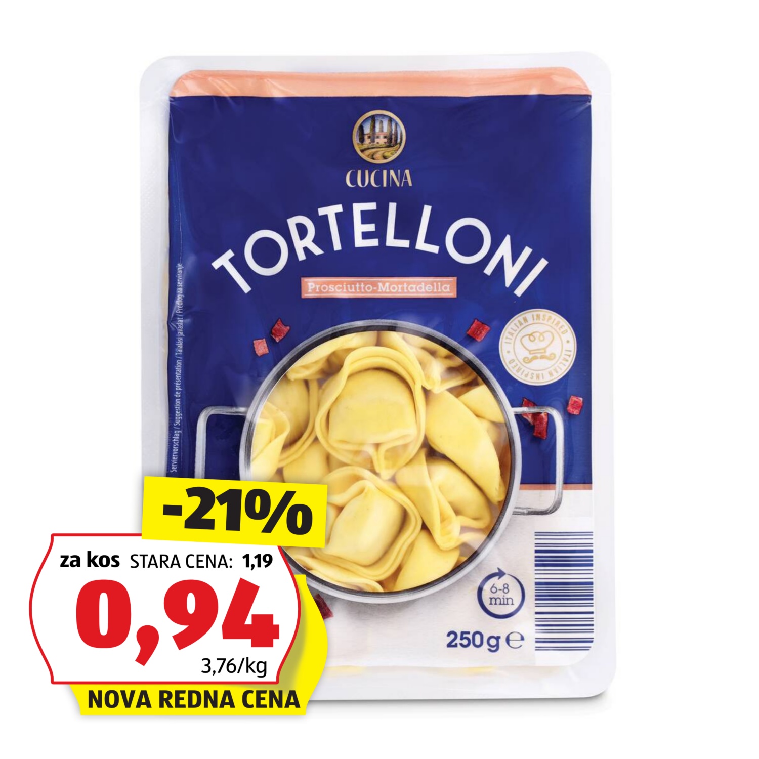 CUCINA Torteloni z mesom