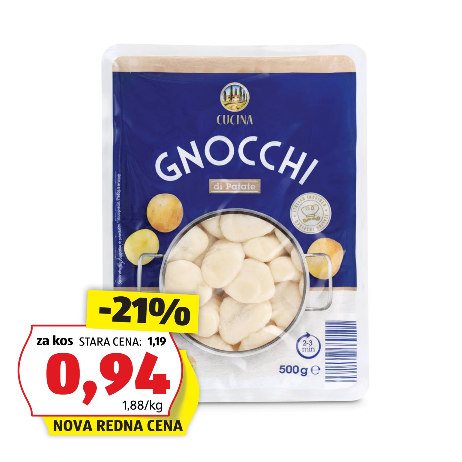 CUCINA Kormpirjevi njoki