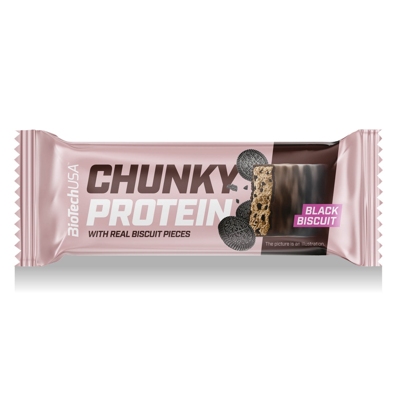 BIOTECHUSA Chunky protein fehérjeszelet, kekszes, 50 g