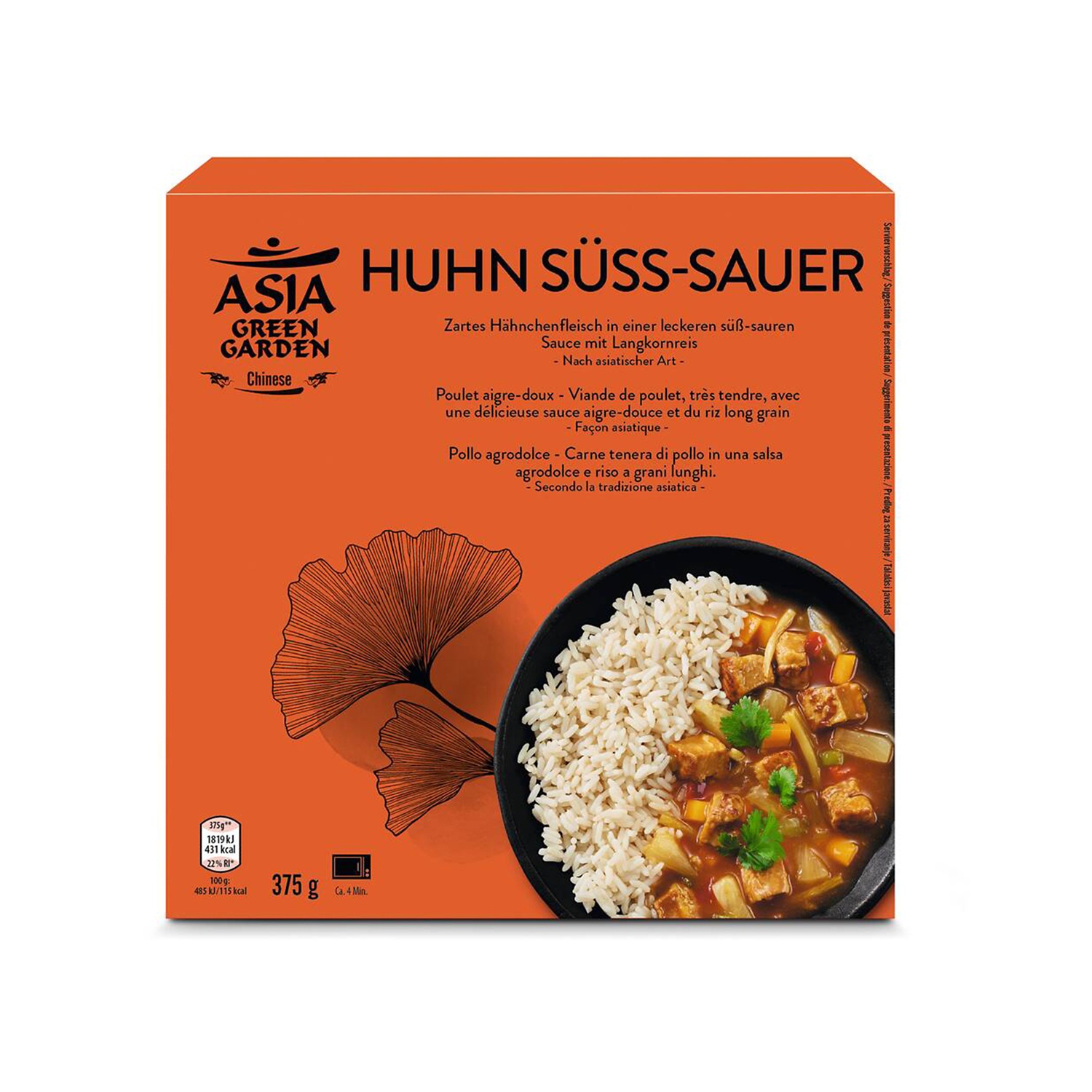 ASIA GREEN GARDEN Piatto pronto pollo in agrodolce