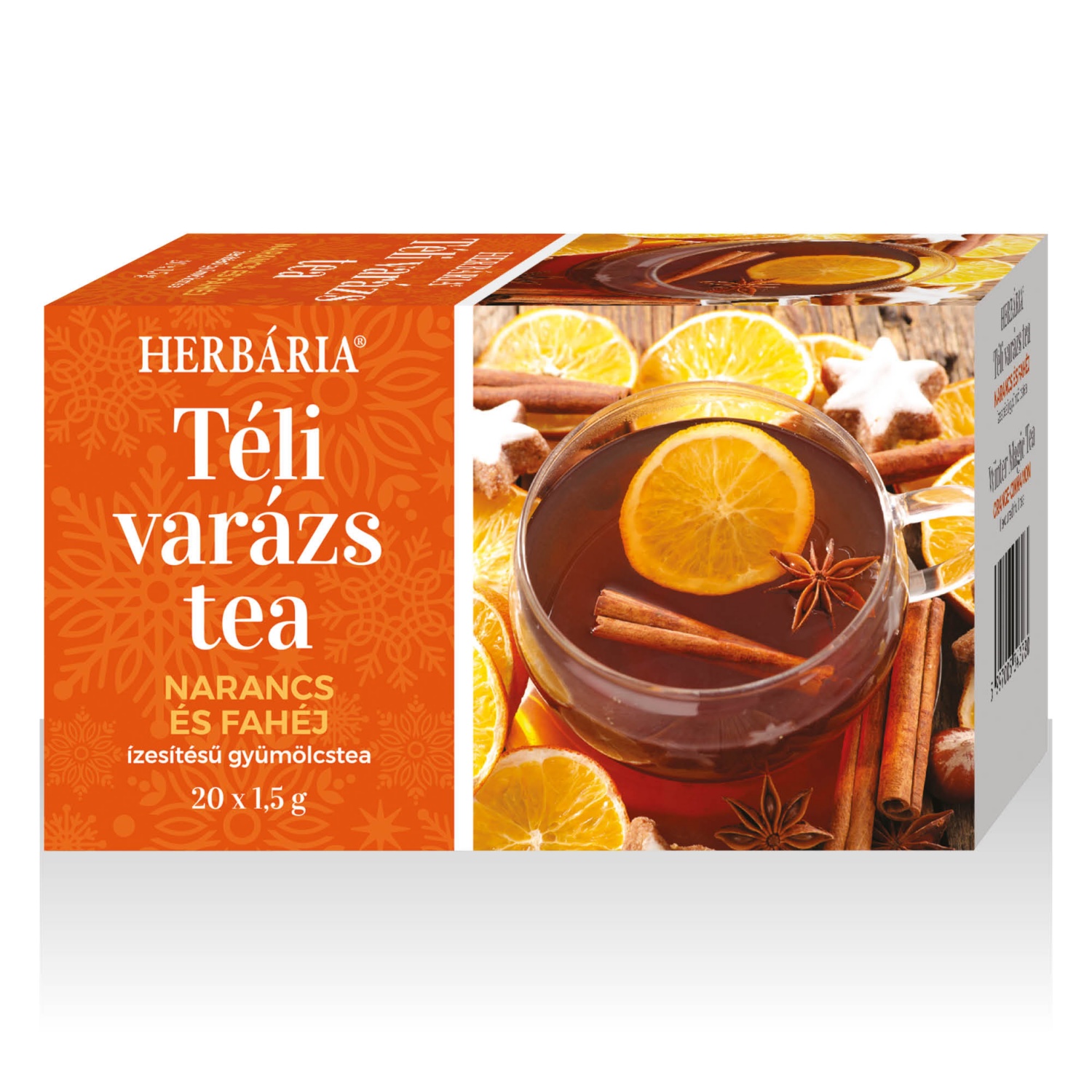 HERBÁRIA Téli varázs teaválogatás, narancs-fahéj, 20 filter