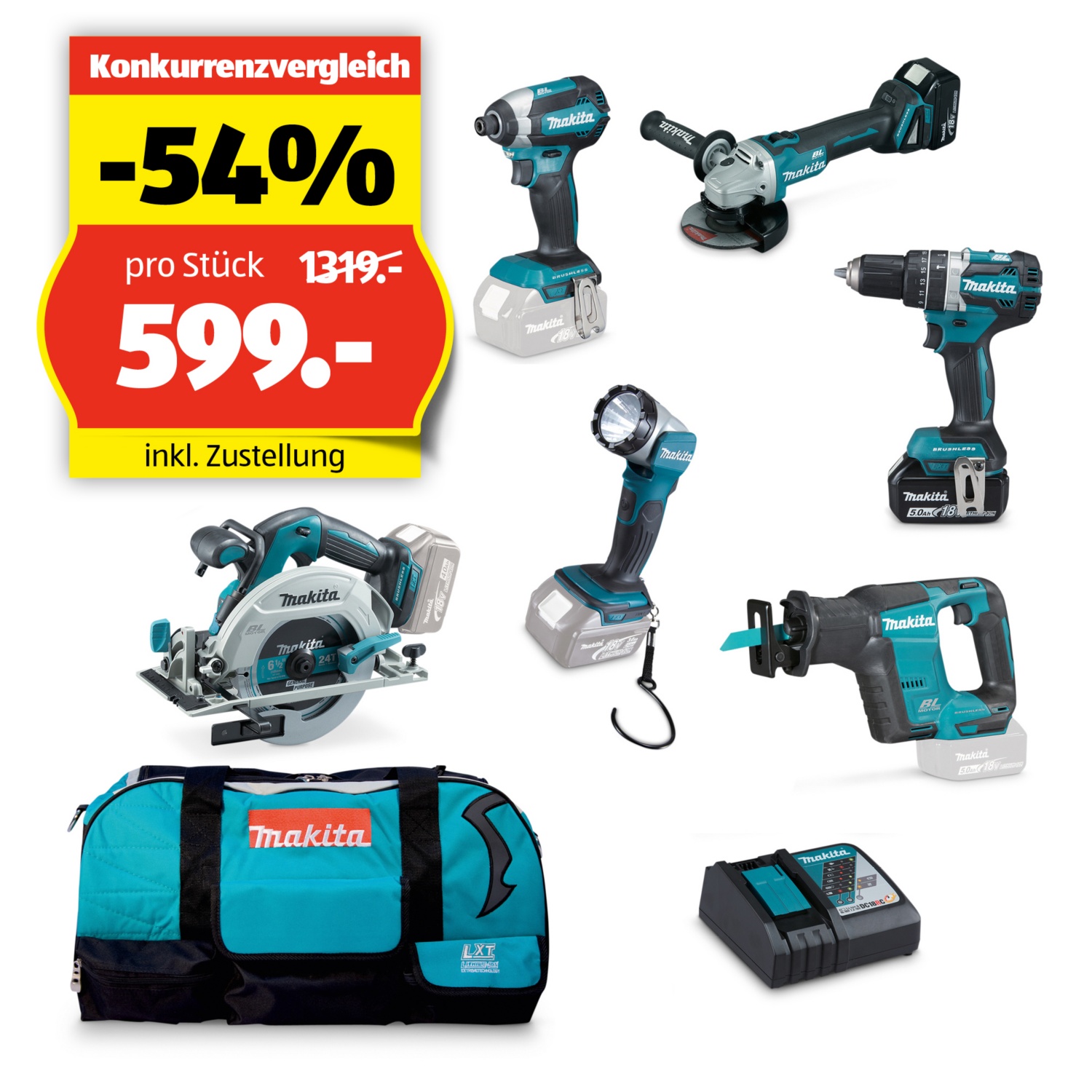 MAKITA Akku-Spezialset LXT, DLX6092T
