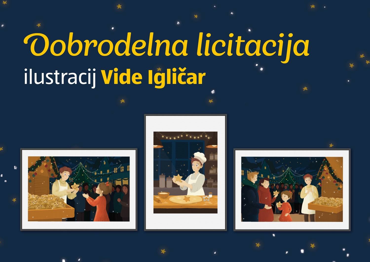Dobrodelna licitacija ilustracij Vide Igličar
