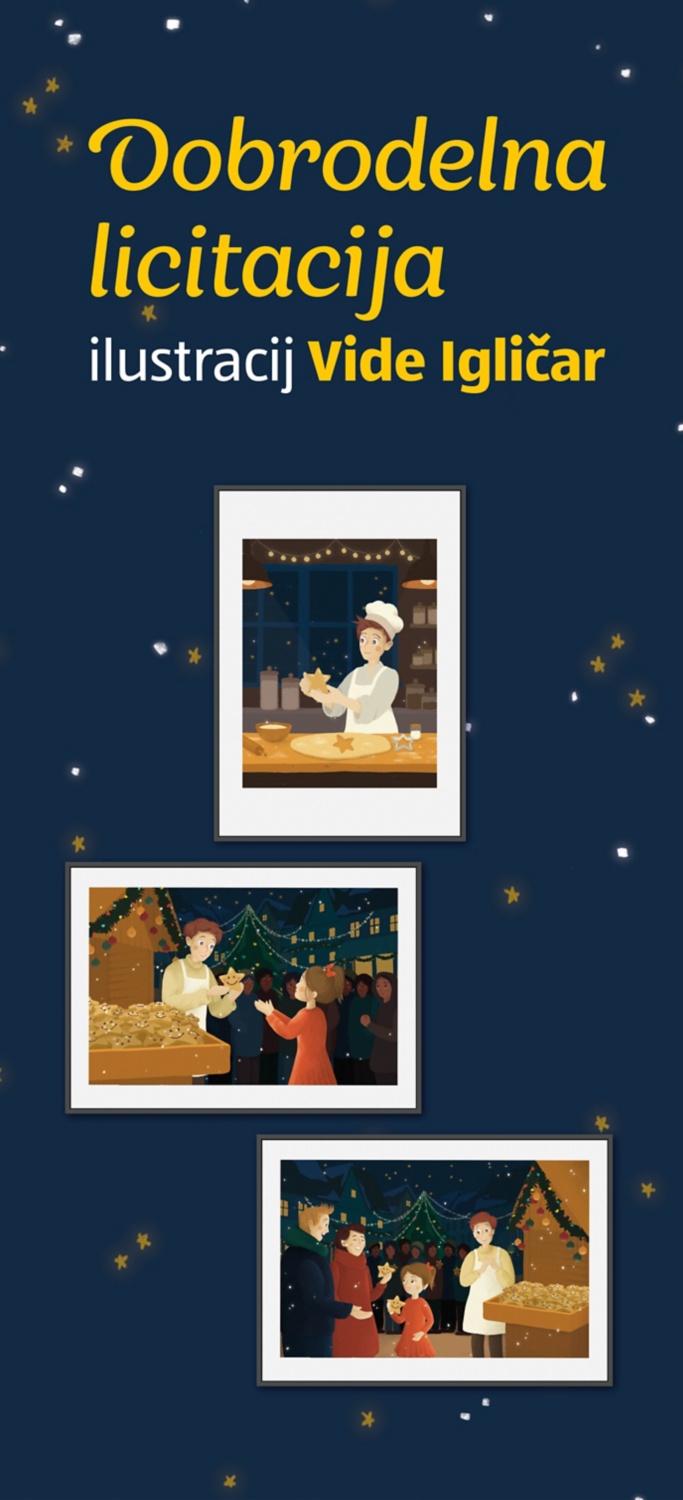 Dobrodelna licitacija ilustracij Vide Igličar