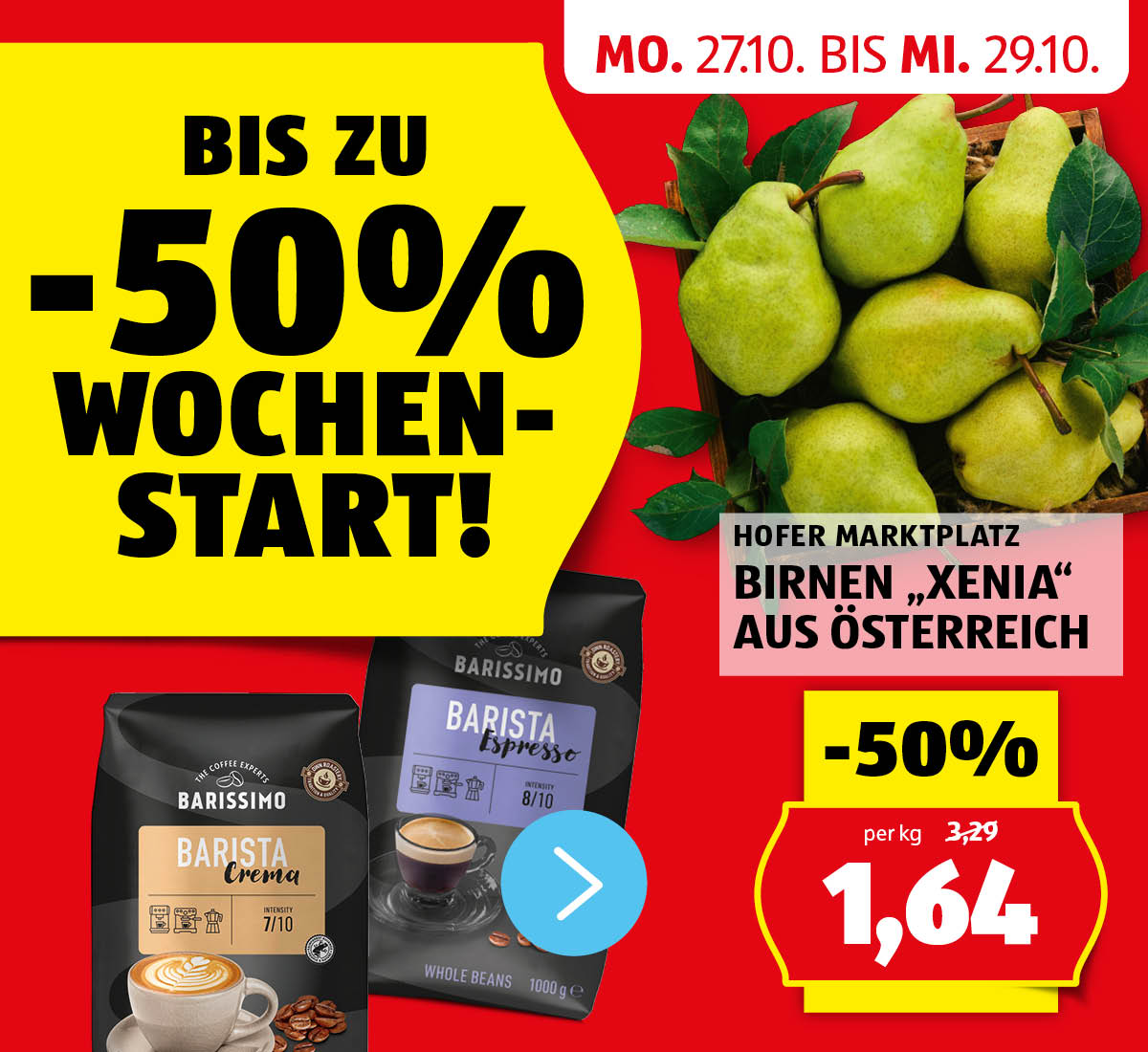 Aktionen: HOFER Wochenstart! - Angebote von 27.10. bis 29.10.