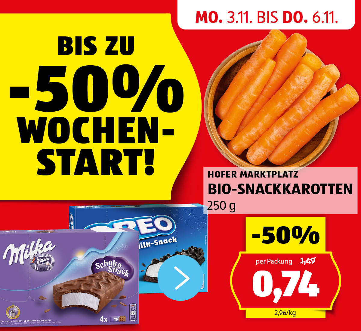 Aktionen: HOFER Wochenstart! - Angebote von 3.11. bis 6.11.