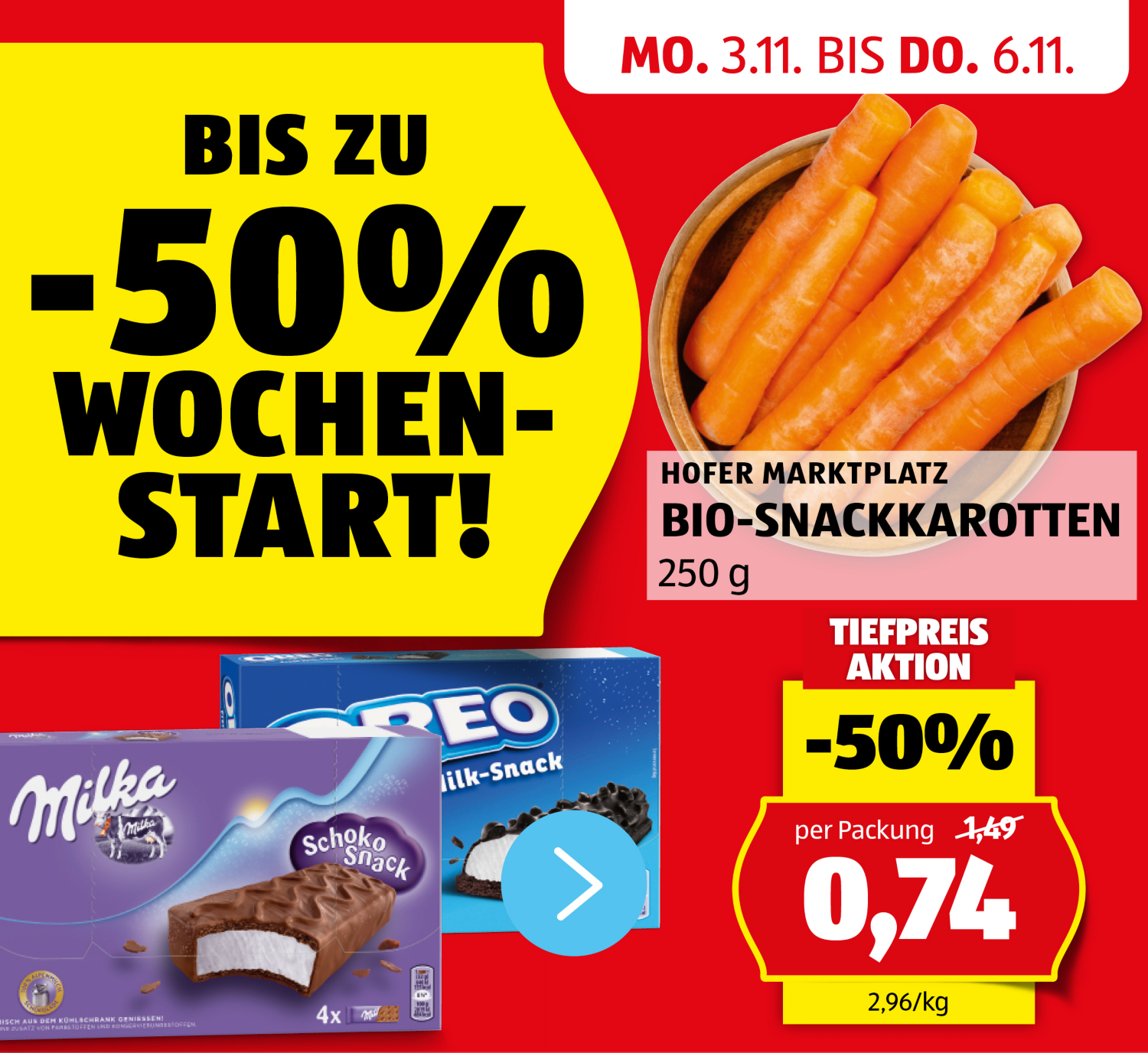 Aktionen: HOFER Wochenstart! - Angebote von 3.11. bis 6.11.