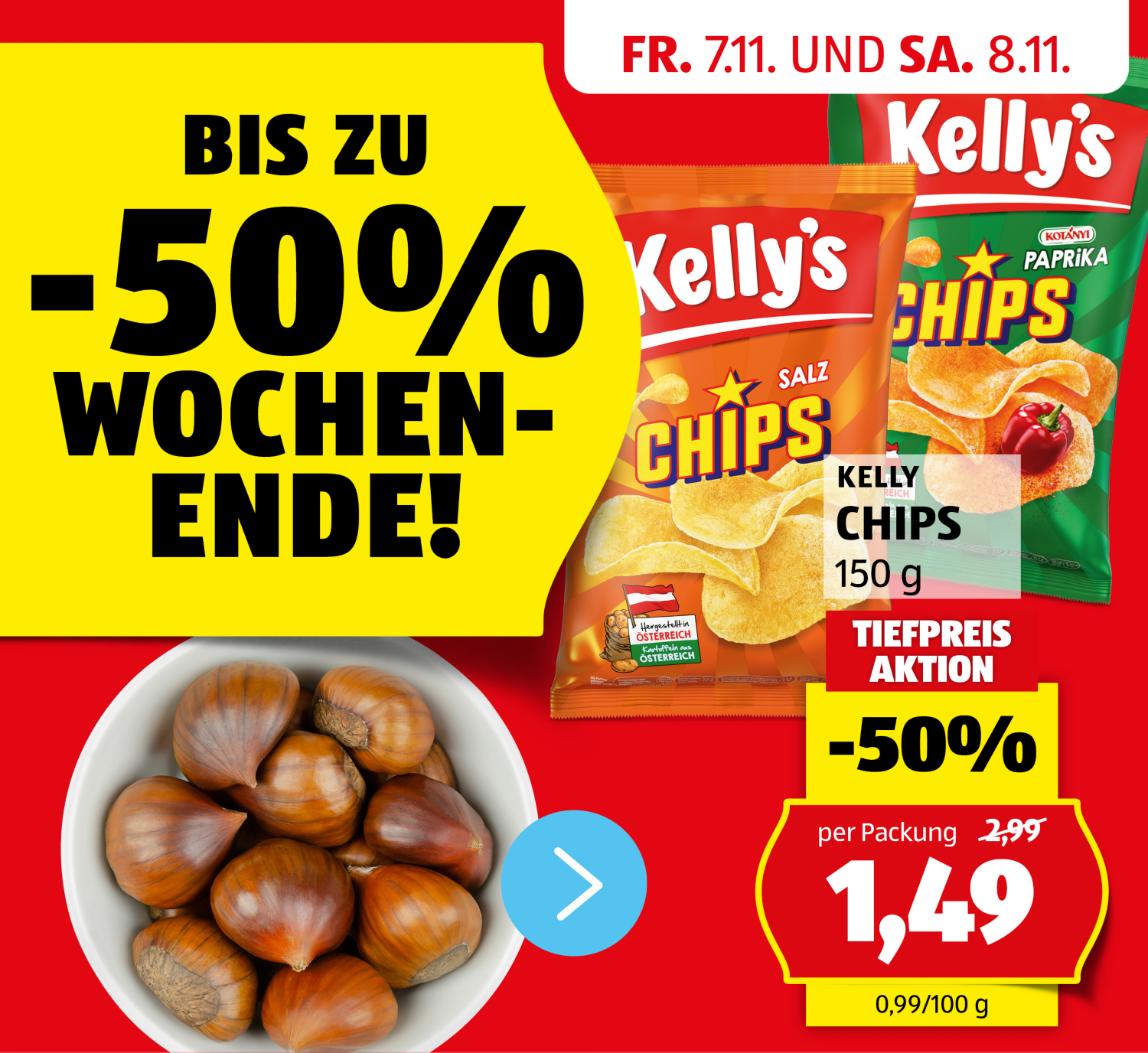 Aktionen: -50% Wochenende! - Angebote von 7.11. und 8.11.