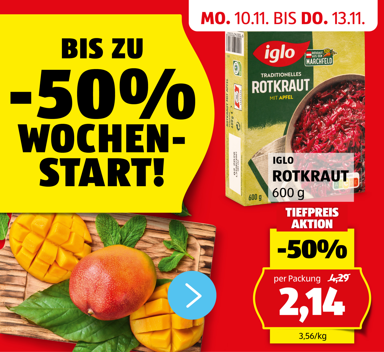 Aktionen: HOFER Wochenstart! - Angebote von 10.11. bis 13.11.