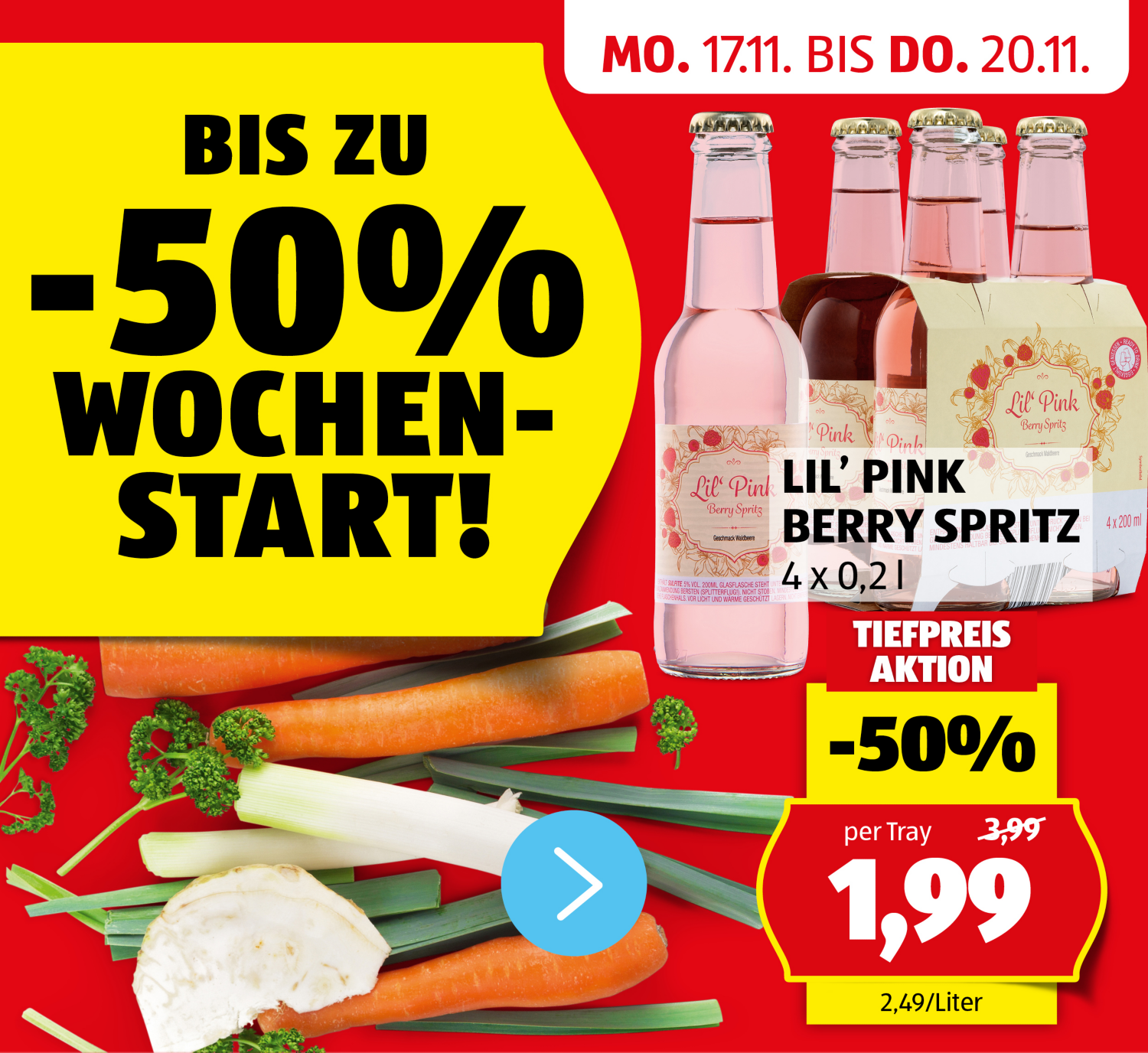 Aktionen: HOFER Wochenstart! - Angebote von 17.11. bis 20.11.