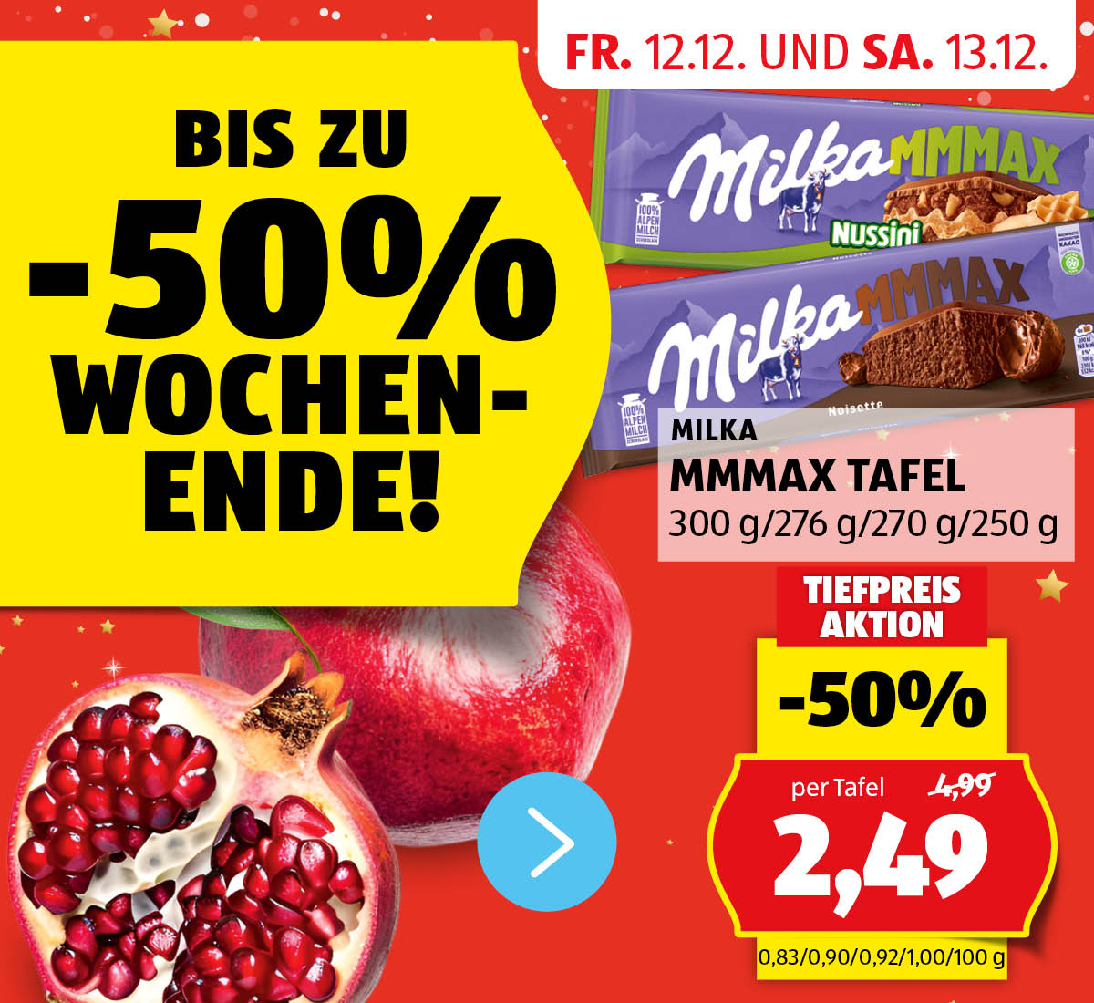 Aktionen: -50% Wochenende! - Angebote von 12.12. und 13.12.