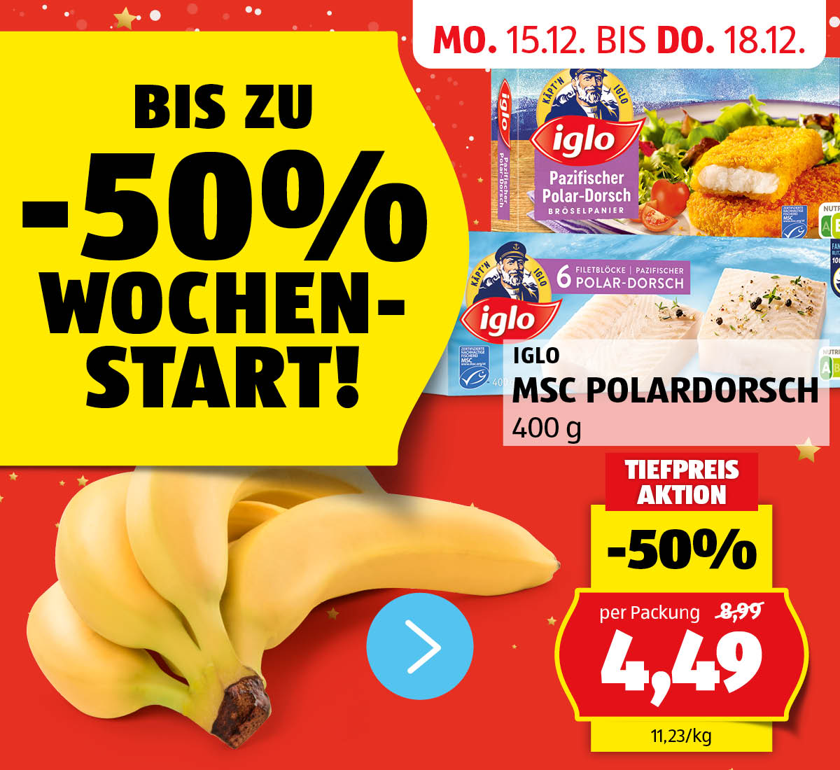 Aktionen: HOFER Wochenstart! - Angebote von 15.12. bis 18.12.